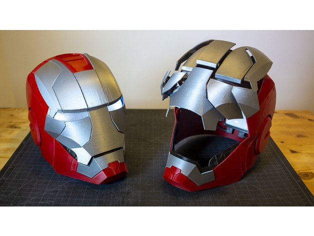 ferro homem marca 5 capacete boxandloop 3D print model - Mito3D