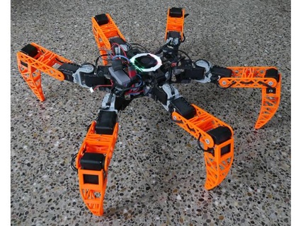 lepta v10 ros2 basé Open source hexapode robot combinatrice 3d print model - Mito3D