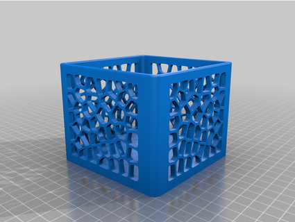 Voronoi caixa recipiente amrocha 3d print model - Mito3D