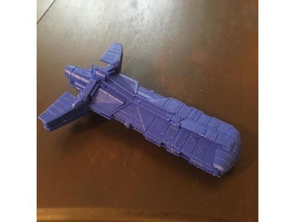 remix logo removed - pelta frigate articulating wings rc3141 3d print model - Mito3D