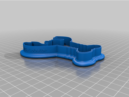 lobster cookie cutter gertmm 3d print model - Mito3D