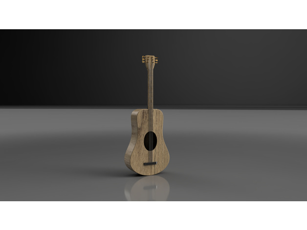 akustisch Gitarre Modell Silasclough 3D print model - Mito3D