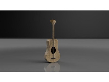 acoustic guitar model silasclough 3d print model - Mito3D