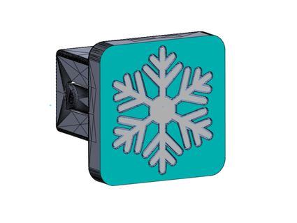 snowflake hitch cover except brimstone326 3d print model - Mito3D