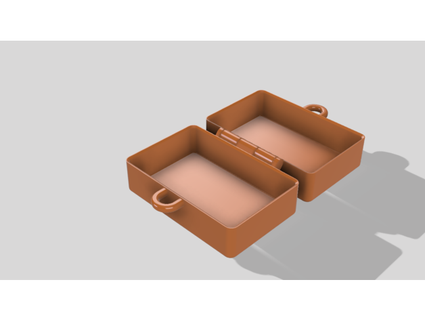 box two halves- lock version po melo 3d print model - Mito3D