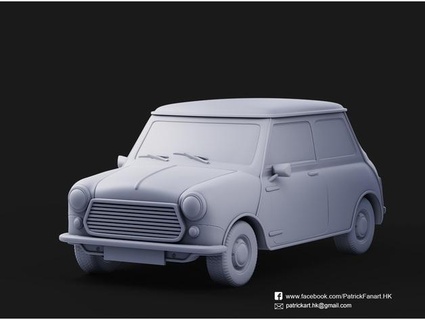mini voiture patrick art 3d print model - Mito3D