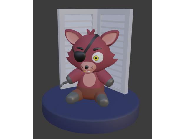 foxy plush figure jrovblue 3D print model - Mito3D