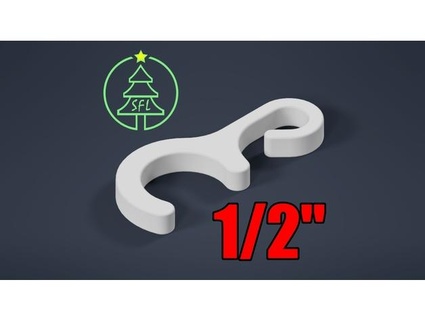 1 2 emt tubo cuerda ligero gancho fénix 3d print model - Mito3D