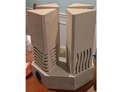 led illuminated 5th element stone speakers septendecimaugustus 3d print model - Mito3D