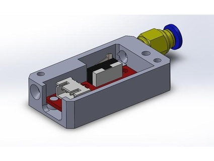 Astuccio guaina filamento sensor limite interruttore tavola gerard martinez 3d print model - Mito3D