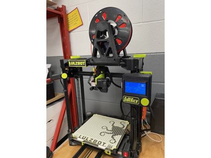 lulzbot ajudante filamento carretel suporte 3d print model - Mito3D