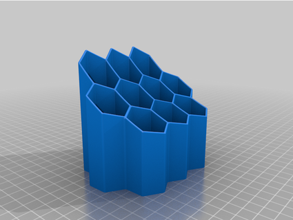 hexagonal honeycomb organizer struntsumma 3d print model - Mito3D