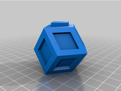 rhombisch Dodekaeder einrasten Spielzeug Triacontaeder 3d print model - Mito3D