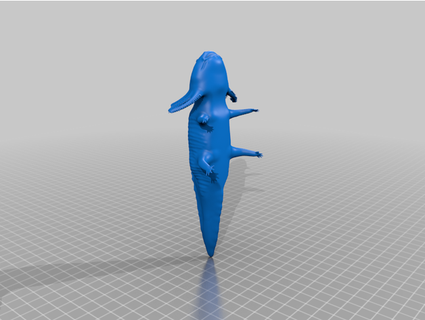 axolotl Seigneur 3d print model - Mito3D