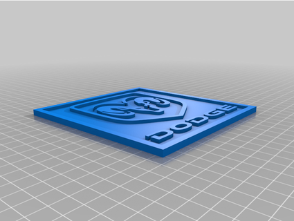 dodge ram logo updated wslab 3d print model - Mito3D