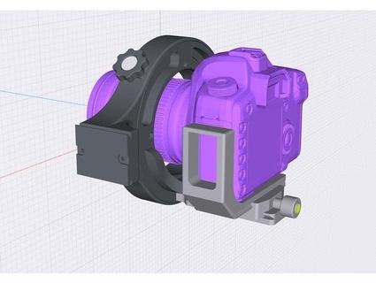 tournant caméra support eos 6d kénichi aihara 3d print model - Mito3D