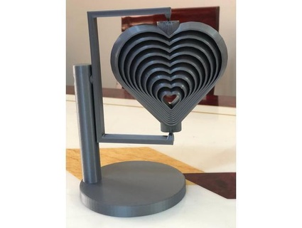 heart9 stand modified Mianushad 3d print model - Mito3D