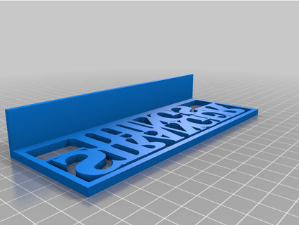 stranger things logo stand blindway 3d print model - Mito3D