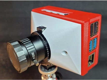 rpi Ahududu pi 4 durum kılıf hq kamera binmek reinhardf 3d print model - Mito3D