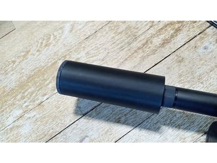paramétrico silenciador moderador Pistola ar espingarda comprimido airsoft guillaume 3d print model - Mito3D