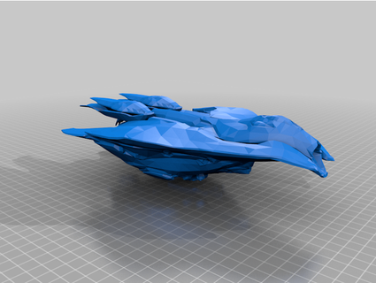 warframe ola nocturna aterrizaje arte aelioszero 3d print model - Mito3D