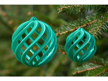 espiral Navidad pelotas dazus 3d print model - Mito3D