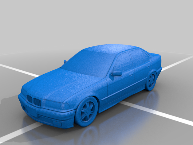 BMW e36 Limousine 3D print model - Mito3D