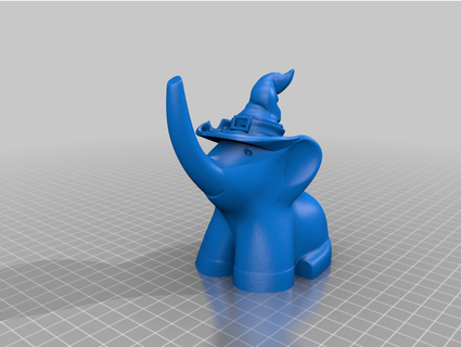 Elefant Hexe Kaffeezeitdesigns 3d print model - Mito3D