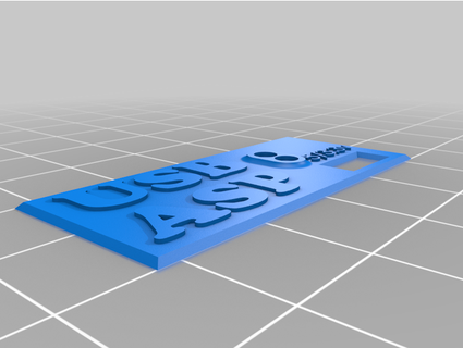 etichetta scatola keym 3d print model - Mito3D
