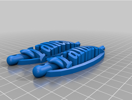 tanesha tanişa anahtarlık isim etiketleri tetrahemikon 3d print model - Mito3D