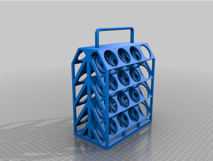 double sided paint rack cirilloandrew 3d print model - Mito3D