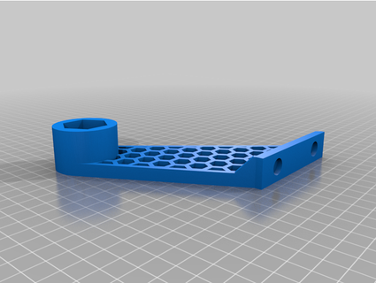 hexagonal paper towel holder - magnetic overthinking r us 3d print model - Mito3D