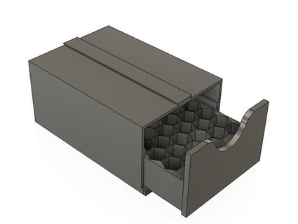 hex bit storage box 1 4 bits steve5092 3d print model - Mito3D
