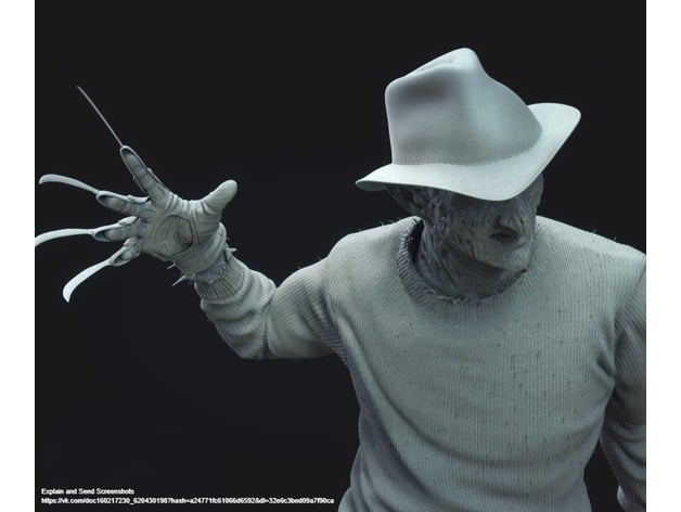 Frederick Freddy Charles krueger stl genial 3D print model - Mito3D