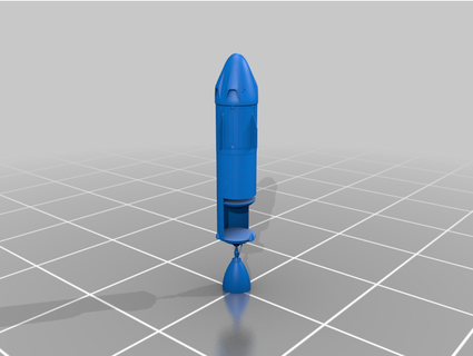 2nd stage spacex falcon 9 d-man0172116 3d print model - Mito3D