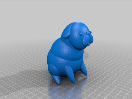 gordura pug pugzz 3d print model - Mito3D