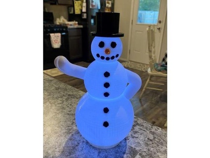 glowing snowman mtrussell07 3d print model - Mito3D