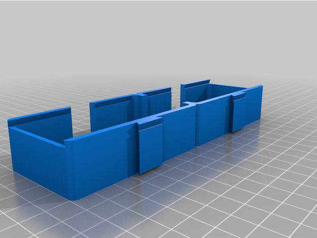 modular box drawer - middle without divisions 3D print model - Mito3D