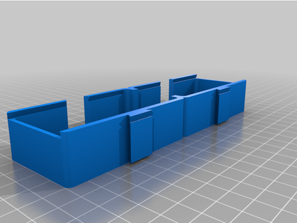 modular box drawer - middle drawer without divisions  3d print model - Mito3D