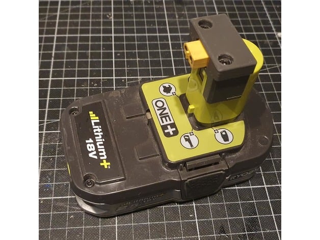 ryobi battery xt60 adapter boopidoodesigns 3D print model - Mito3D