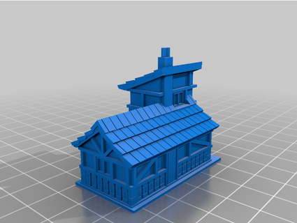 10mm house 1 wargames jimboonlyone 3d print model - Mito3D