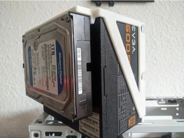 nr200 atx psu + hdd soporte mcbruno712 3D print model - Mito3D