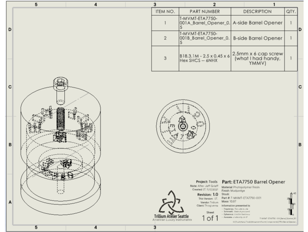 eta 7750 Fass Öffner Trillium Atelier 3D print model - Mito3D