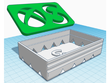 xbox Seife Tablett achteckigerVektor 3d print model - Mito3D