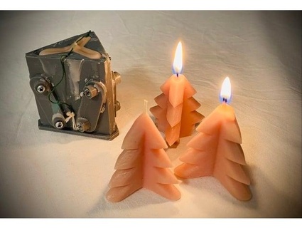 christmas tree candle mold highspeedfutzi 3d print model - Mito3D