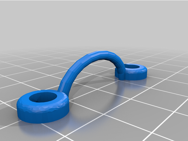 hook closure clip plun 3D print model - Mito3D