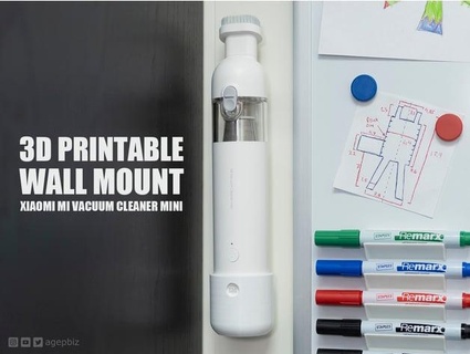 Mauer montieren Xiaomi Vakuum Reiniger Mini agepbiz 3d print model - Mito3D