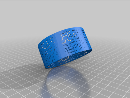 elegante progettista ritagliare braccialetto thejewelryjoint 3d print model - Mito3D