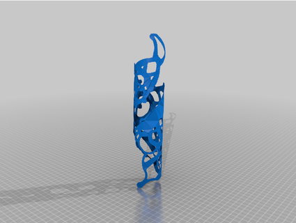 Gotico ritagliare braccialetto thejewelryjoint 3d print model - Mito3D