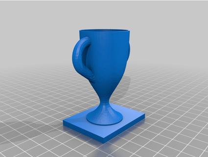 trophy stand fin2 3d print model - Mito3D